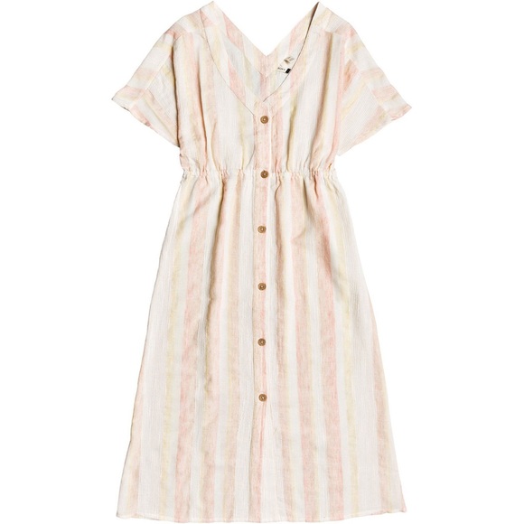 Roxy Dresses & Skirts - Roxy Joyful Noise maxi midi linen style dress large NWT